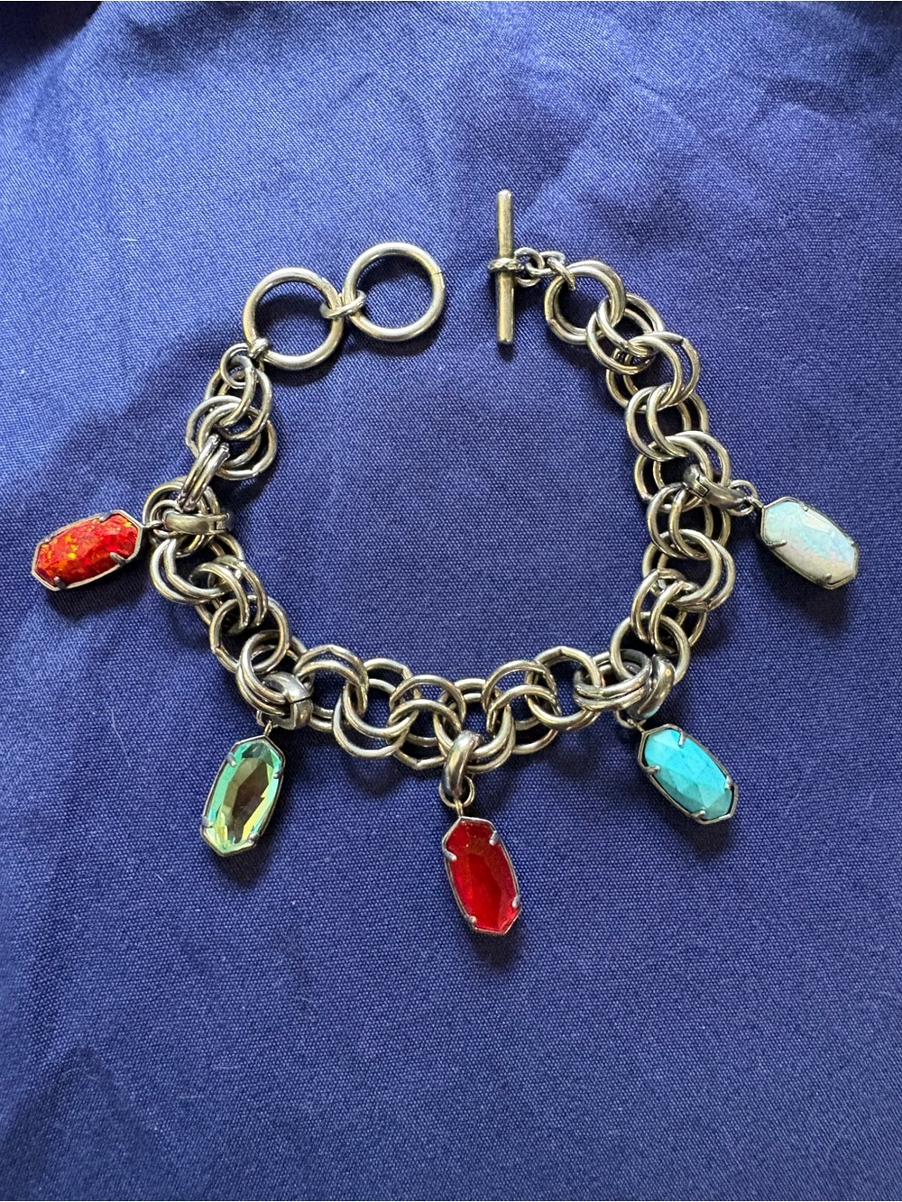 Custom Kendra Scott Silver Charm bracelet